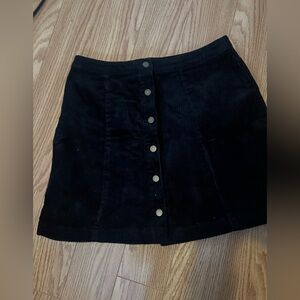 Forever 21 Black Corduroy Skirt Size Small